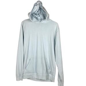 Onia Pullover Hoodie S Pastel Baby Blue Kangaroo Pocket Cotton Athleisure GYM
